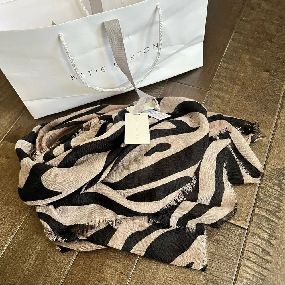 Katie Loxton Zebra Printed Scarf KLS500